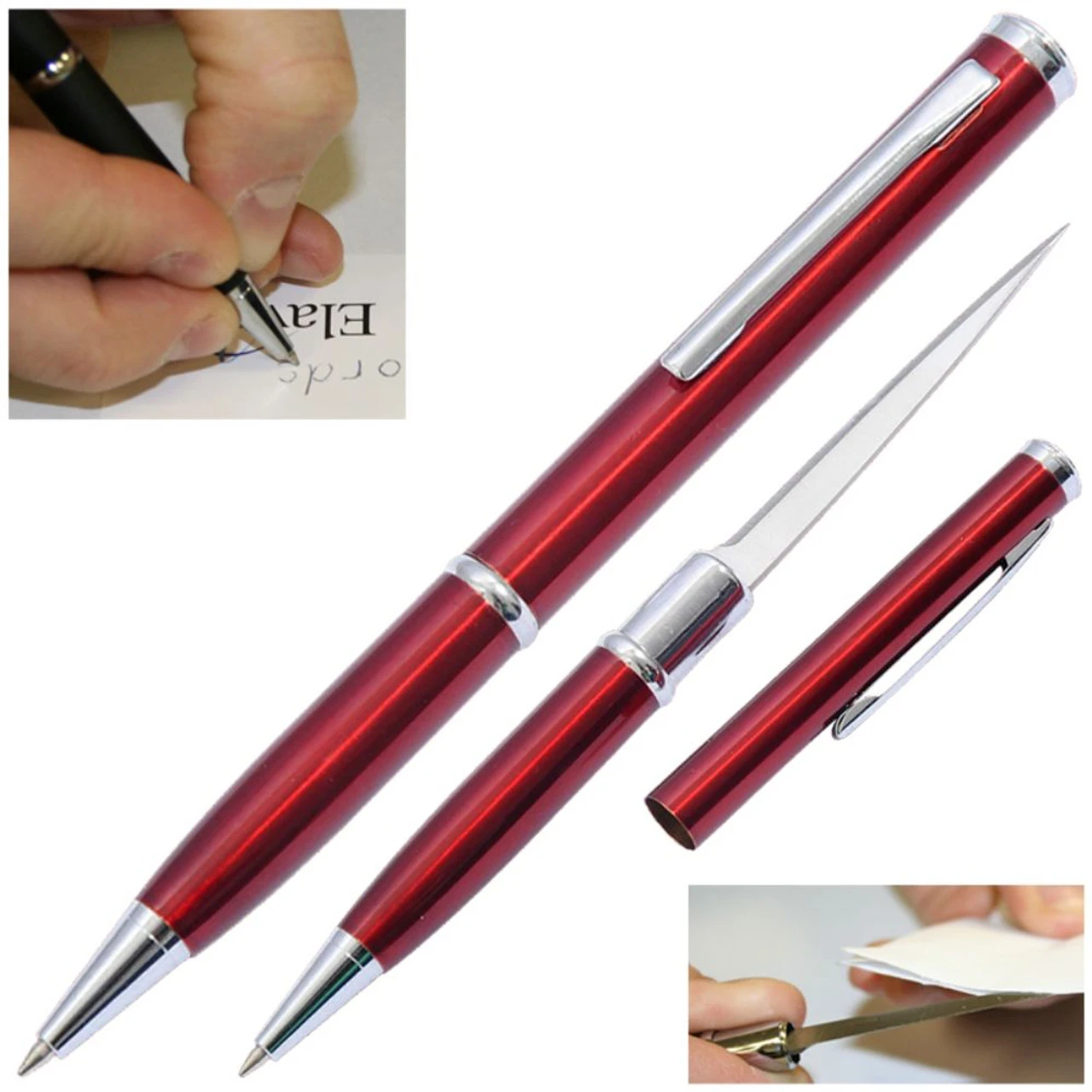 Elegant Executive Dozen Letter Opener Pen Knives Red - Image 2
