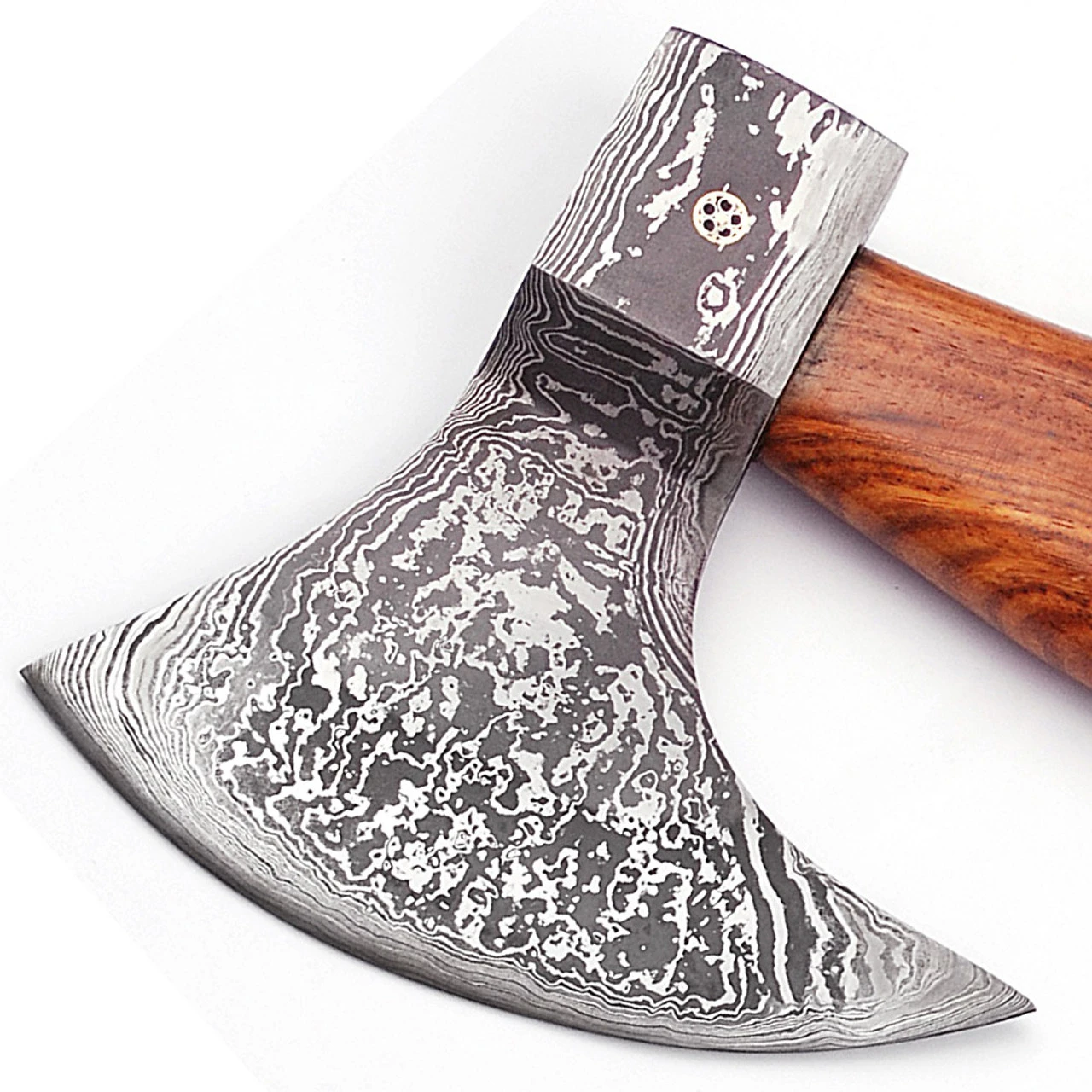 Functional Exceptional Quality Damascus Forged Axe - Image 4