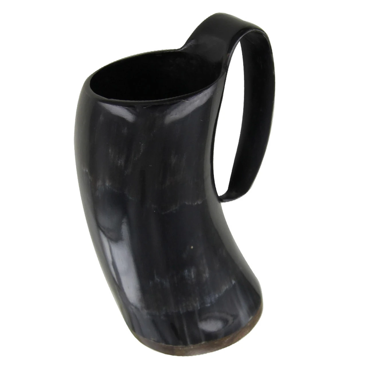Norse Viking Tankard Mjolnir Engraved Drinking Horn Mug - Image 3
