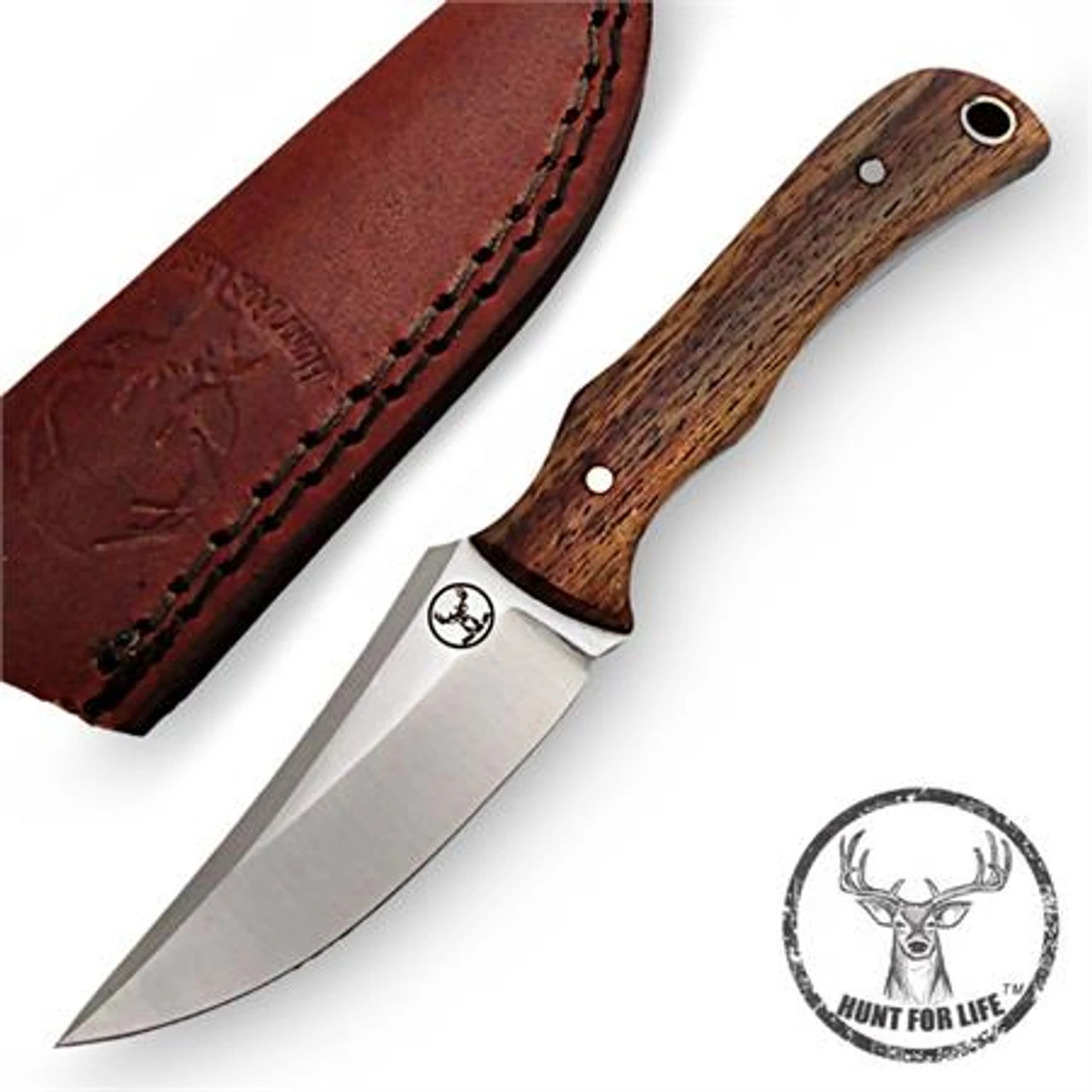 Hunt For Life Boarhound Stainless Steel Full Tang Skinning Knife - Image 3