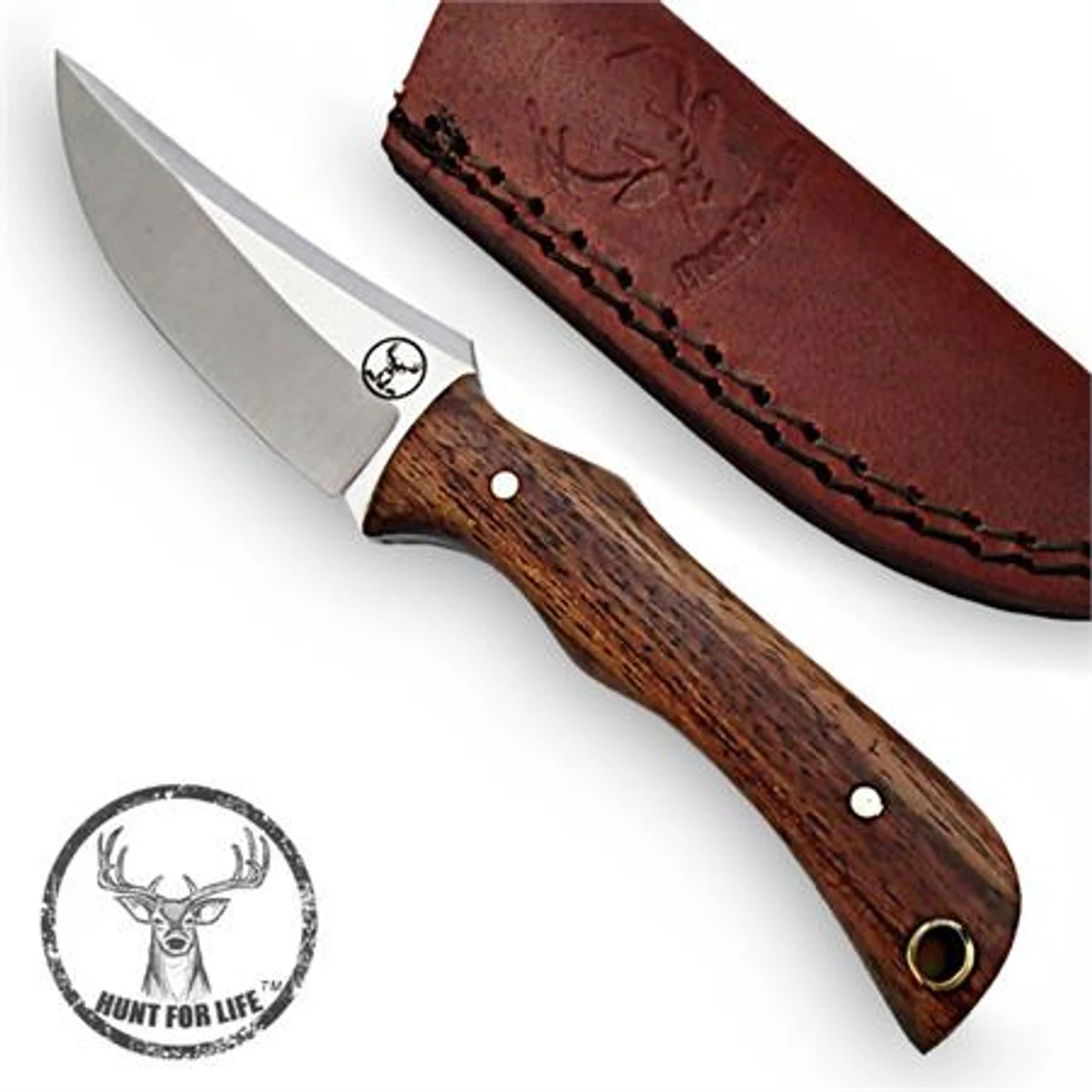 Hunt For Life Boarhound Stainless Steel Full Tang Skinning Knife