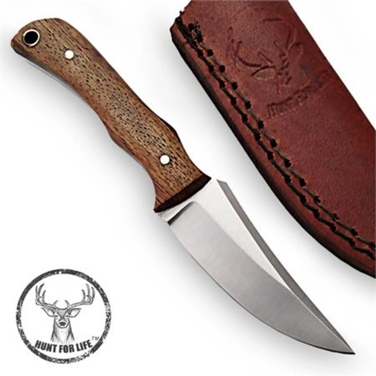 Hunt For Life Boarhound Stainless Steel Full Tang Skinning Knife - Image 2