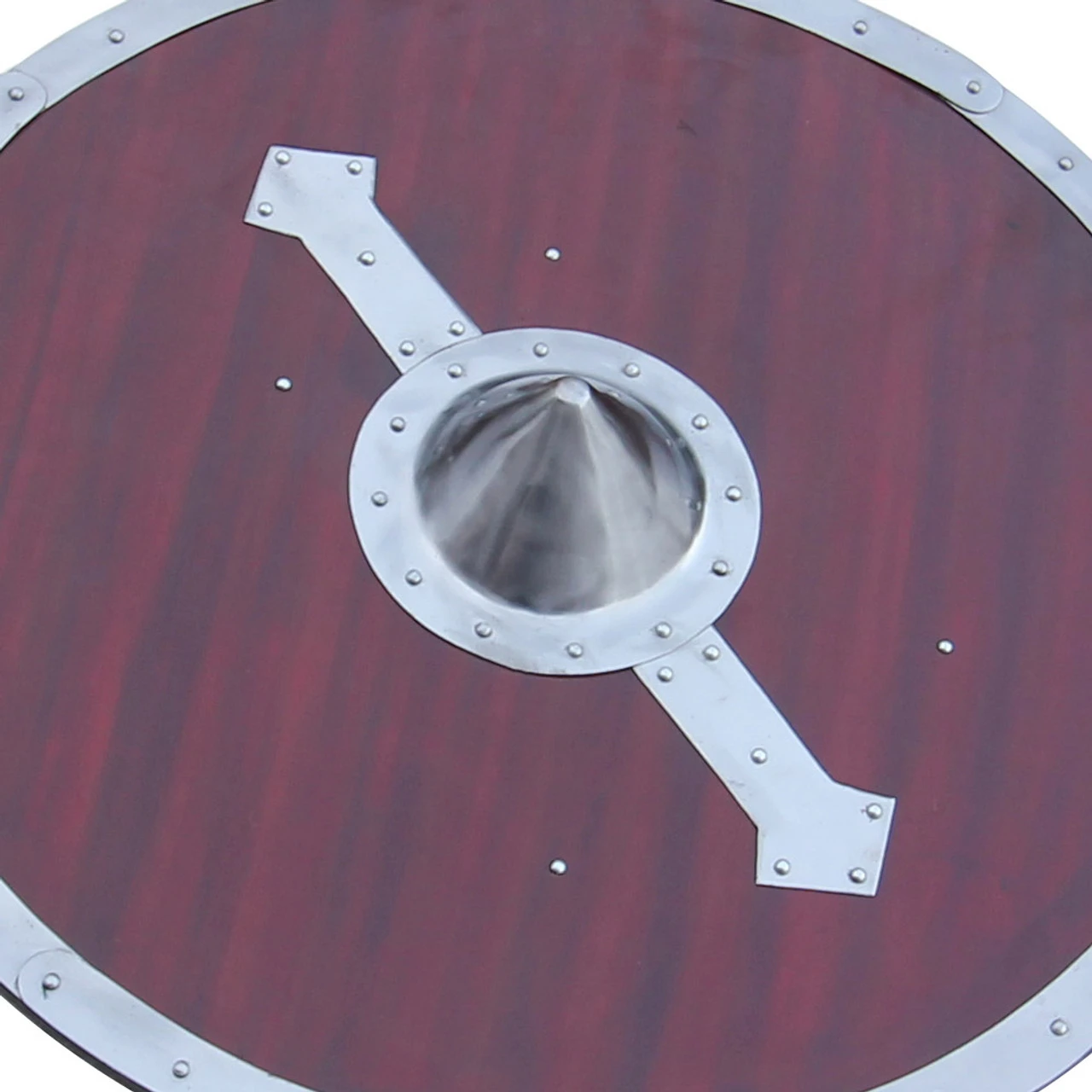 Handcrafted Viking LegacyWooden Battle Shield - Image 4