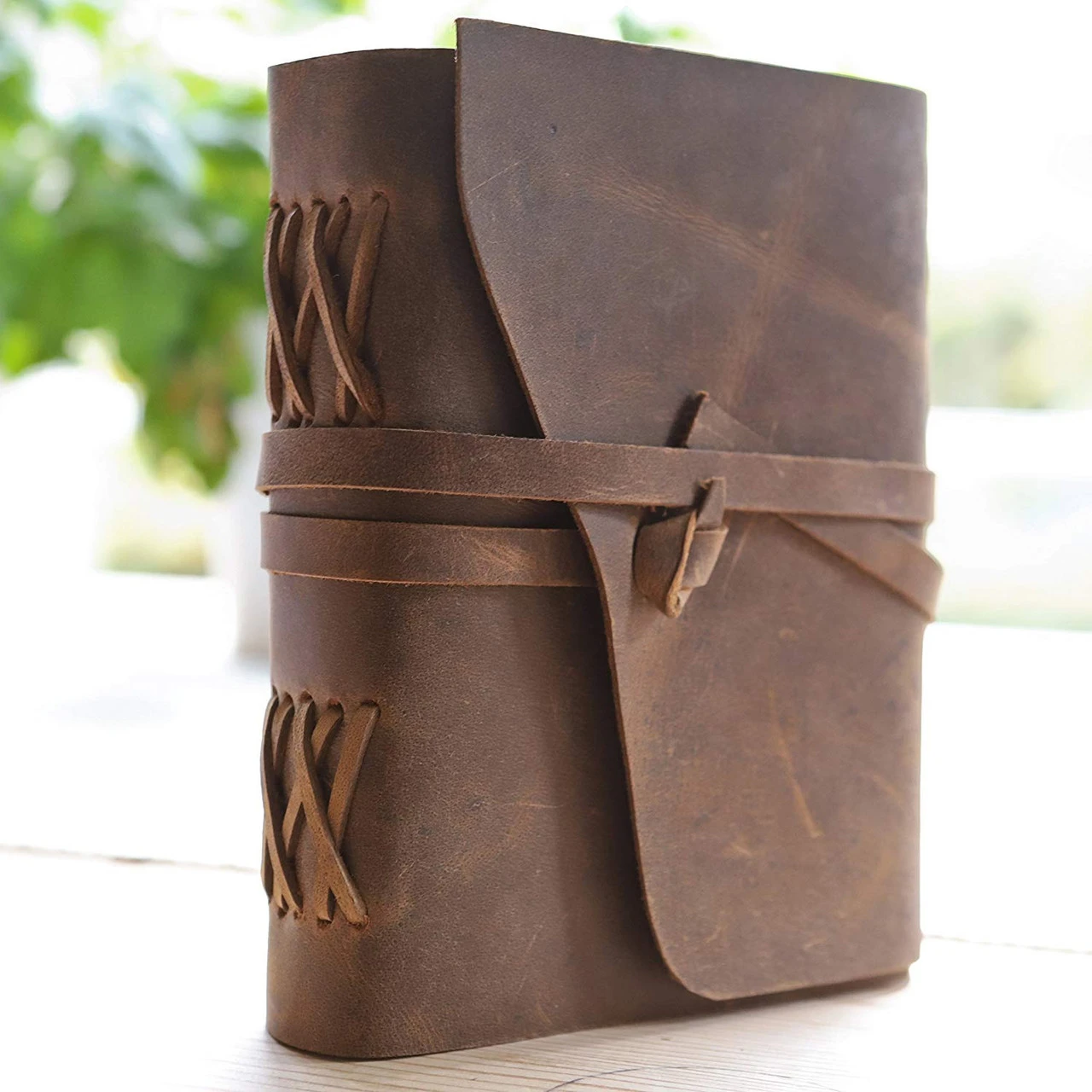 Leather-Bound Handmade Secret Keeping Writing Journal - Image 3